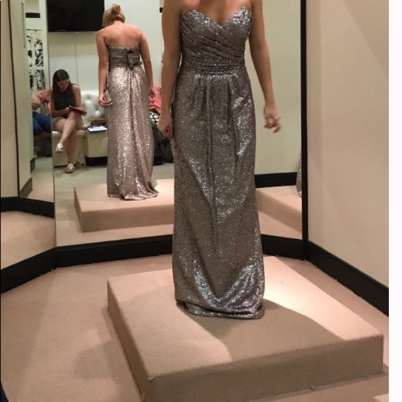 sorella vita platinum bridesmaid dress